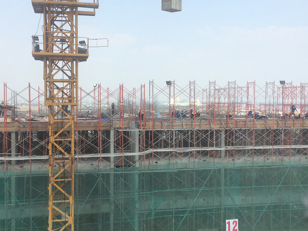 Tiến độ xây dựng tháng 2 - 2016 - Block B sắp lên sàn 17
