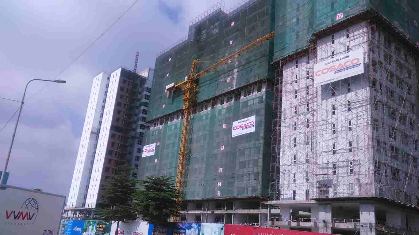 Tiến độ xây dựng tháng 12/2016 - Block C
